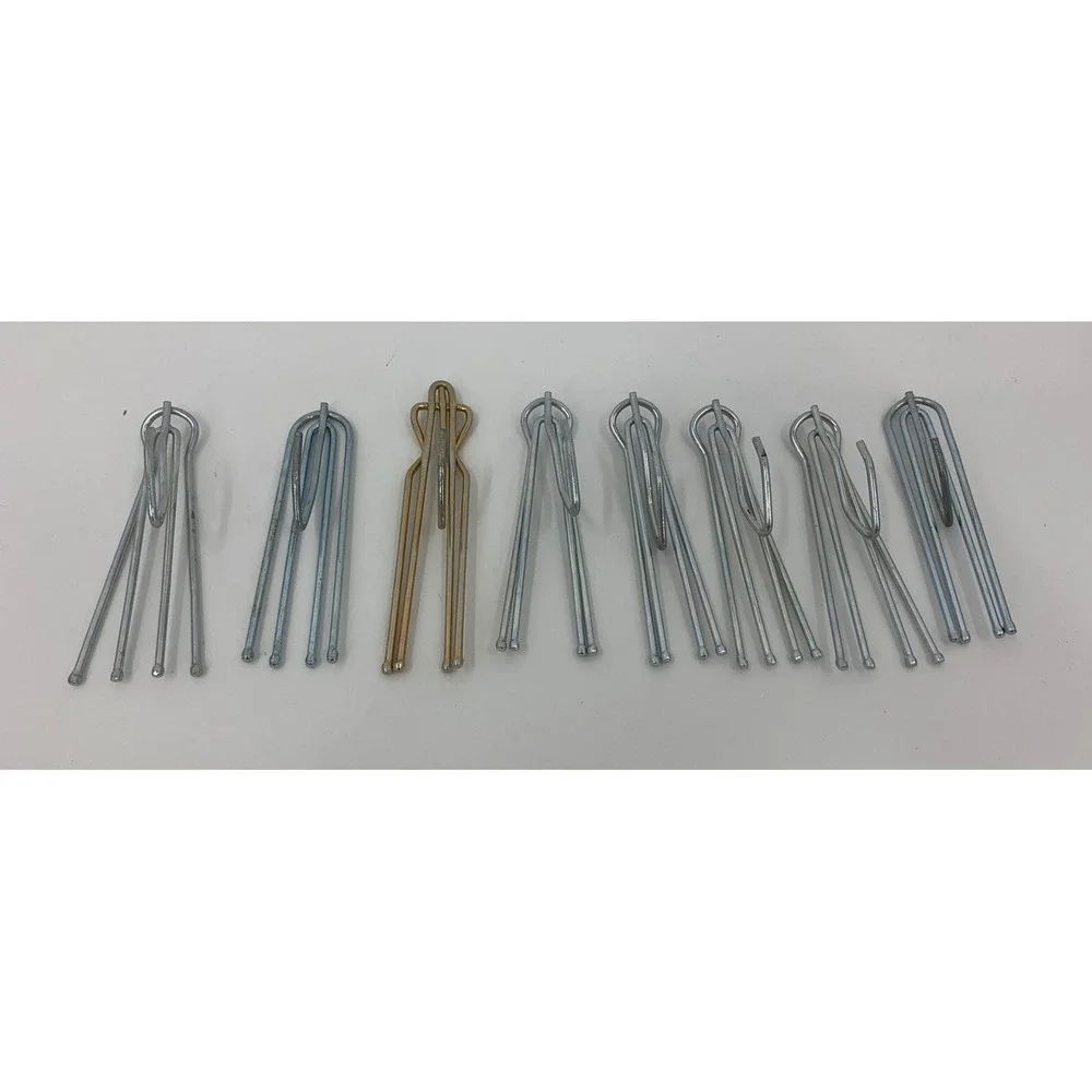 8 Vintage Window Treatment 4 Prongs Pinch Pleat Drapes Curtain Hooks